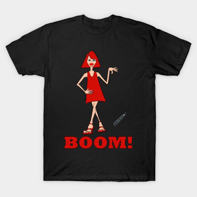 Boom! Mic Drop T-Shirt by Turnersartandcrafts